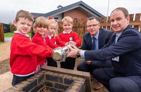 Time capsule buried at new primary school