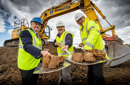 Ground breaking ceremony at new primary school