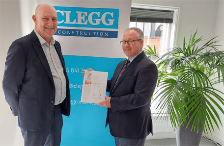 Clegg Construction recognised by Defence Employer Recognition Scheme