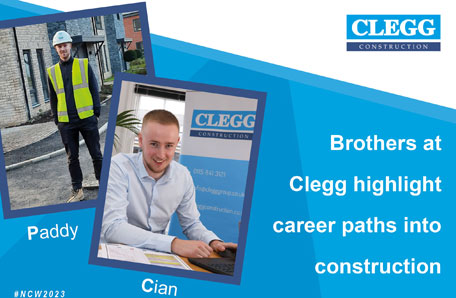 Brothers at Clegg Construction highlight career paths in the construction sector