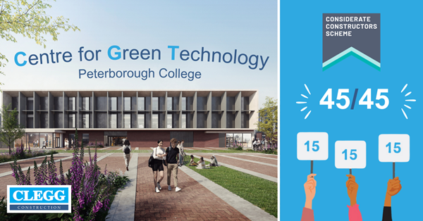 Clegg&#39;s Peterborough College scheme lands a perfect CCS score (Section 1)