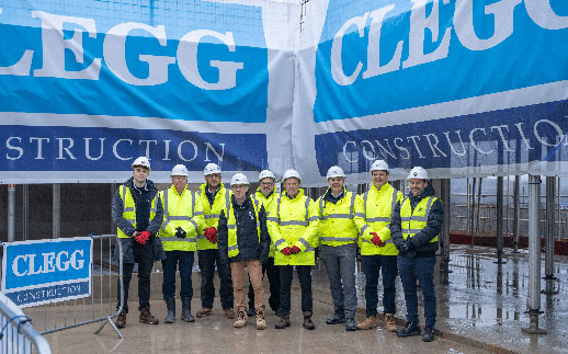 Clegg Construction stages topping out ceremony at apartment scheme in Leeds (Section 6)