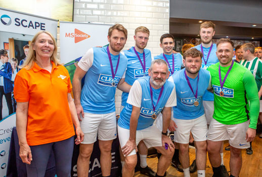 Clegg reaches finals in SCAPE&#39;s Charity Football Tournament 2023 (Section 3)